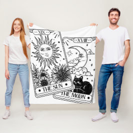 Cobertor De Velo Tarot significa sol e lua