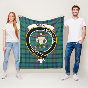 Cobertor De Velo Tartan Antigo Xadrez Clan Shaw De Sauchie