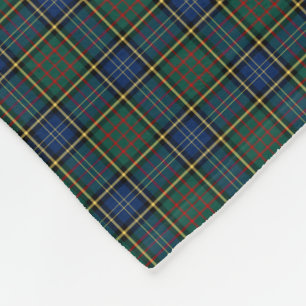 Cobertor De Velo Tartan azul e verde do clã de MacMillan da caça