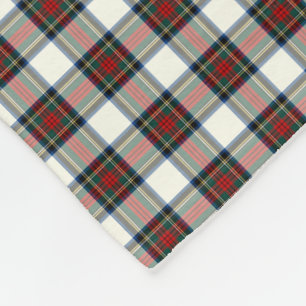 Cobertor De Velo Tartan branco e vermelho do clã de Stewart do