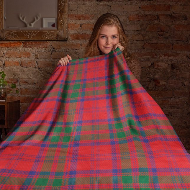 Cobertor De Velo Tartan Clan Grant Xadrez Green Red Check (Rustic Plaid Red Green Grant Tartan Fleece Blanket)