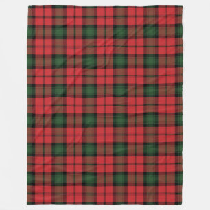 Cobertor De Velo Tartan Clan Kerr - Xadrez Vermelho - Verificação P