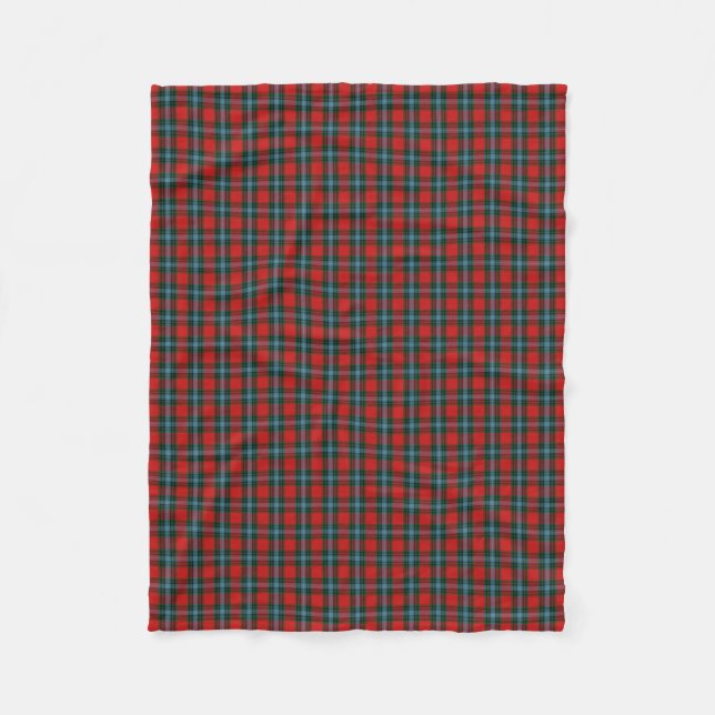 Cobertor De Velo Tartan Clássico Clan MacLea Livingstone Escocês (Frente)