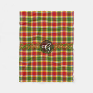 Cobertor De Velo Tartan de Gibson do monograma