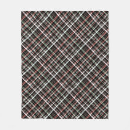 Cobertor De Velo Tartan de Natal texturizado.