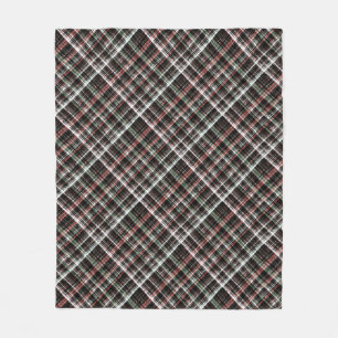 Cobertor De Velo Tartan de Natal texturizado.