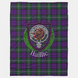 Cobertor De Velo Tartan do Clã Escocês Baillie Crest