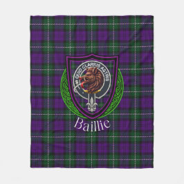 Cobertor De Velo Tartan do Clã Escocês Baillie Crest