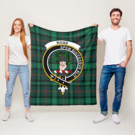Cobertor De Velo Tartan Moderno de Caça do Clã Ross Xadrez