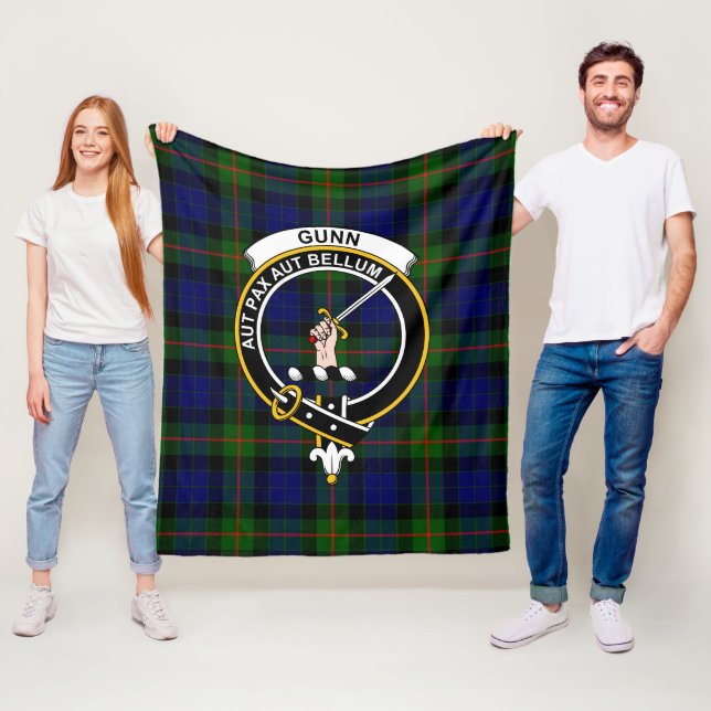 Cobertor De Velo Tartan Moderno Xadrez Clan Gunn (In Situ)