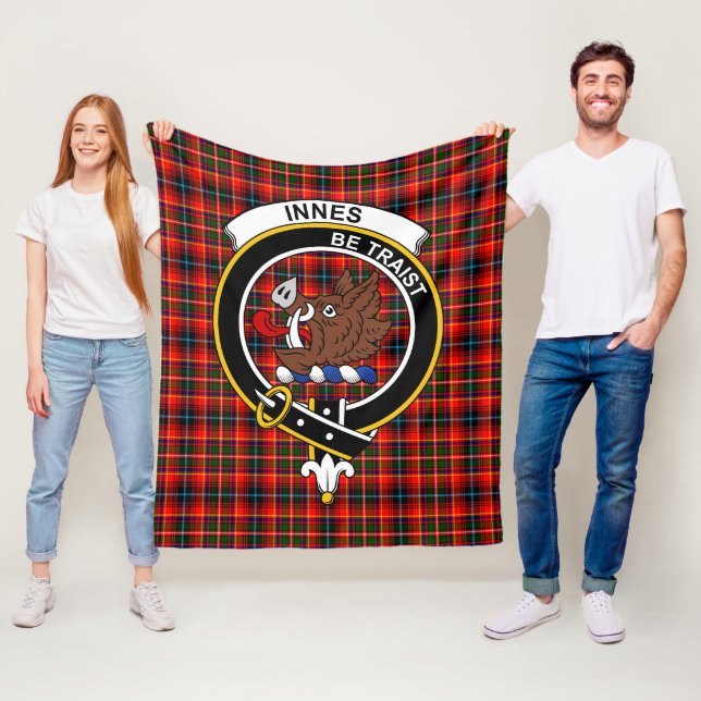 Cobertor De Velo Tartan Moderno Xadrez Clan Innes (In Situ)
