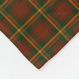 Cobertor De Velo Tartan nacional canadense da folha de bordo