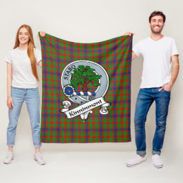 Cobertor De Velo Tartan Plaid Emblema do Clã Kinninmont