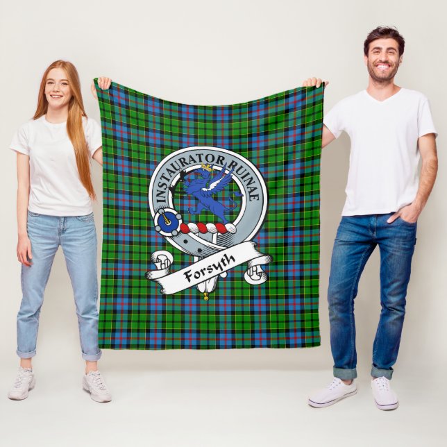 Cobertor De Velo Tartan Plaid Insígnia do Clã Forsyth (In Situ)
