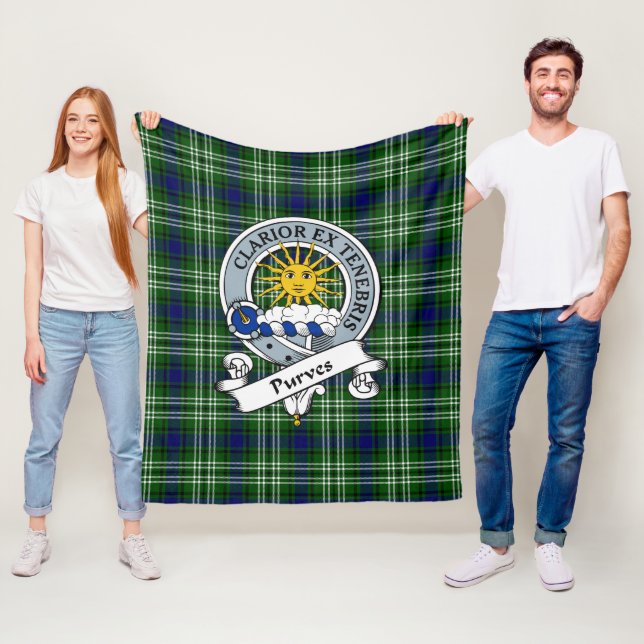 Cobertor De Velo Tartan Plaid Insígnia do Clã Purves (In Situ)