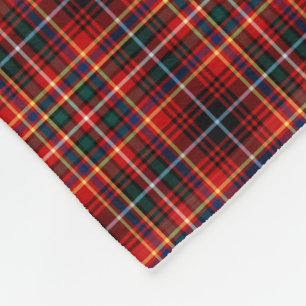 Cobertor De Velo Tartan vermelho brilhante do clã de Innes