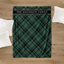 Tartan Xadrez Verde Caçador Nome da Família