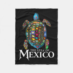 Cobertor De Velo Tartaruga Do Mar Gráfico Do Golfo Do México Nunca