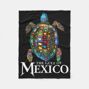 Cobertor De Velo Tartaruga Do Mar Gráfico Do Golfo Do México Nunca