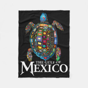 Cobertor De Velo Tartaruga Do Mar Gráfico Do Golfo Do México Nunca