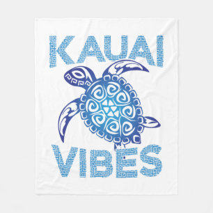 Cobertor De Velo Tartaruga Marinha Tribal Azul Polinésio Vibrações