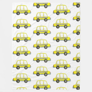 Cobertor De Velo TÁXI! Cabina amarela Nova Iorque NYC marcada