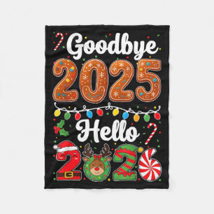 Cobertor De Velo Tchau 2025 Olá 2026 Feliz Ano Novo Chris