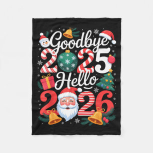 Cobertor De Velo Tchau 2025 Olá 2026 Feliz Ano Novo Família Matc