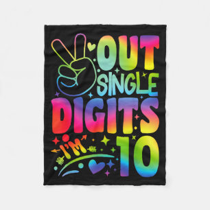 Cobertor De Velo Tchau, Dígitos Únicos Estou nos 10 Dígitos Tie Dye