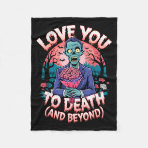 Cobertor De Velo Te Amo Até a Morte Zumbi Terror Romance Dia dos Na