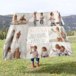 Cobertor De Velo Te Amo Não | Colagem de Fotografias de Mensagens P