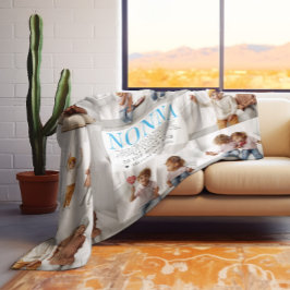 Cobertor De Velo Te Amo Não | Colagem de Fotografias de Mensagens P