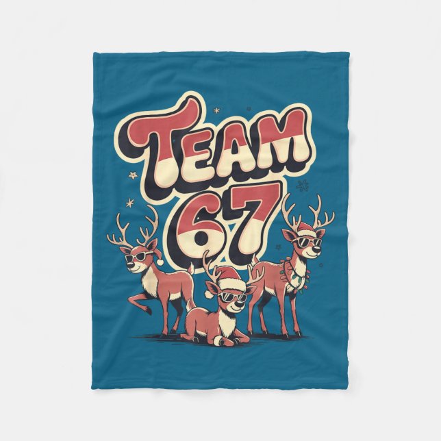 Cobertor De Velo Team 67 Mom Dad Son Christmas Matching Teacher Gir (Frente)