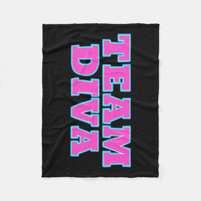 Cobertor De Velo Team Diva Fleece Blankets (Frente)