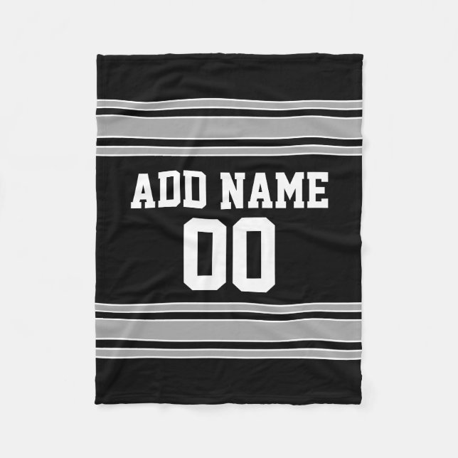 Cobertor De Velo Team Jersey com nome e número personalizados (Frente)