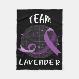Cobertor De Velo Team Lavender For Cancer Awareness World Cancer Da
