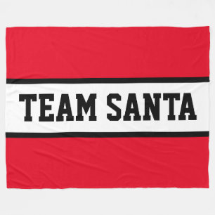 Cobertor De Velo TEAM SANTA Atletismo Texto Vermelho Branco Listras