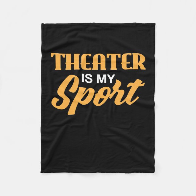Cobertor De Velo Teatro É Meu Esporte (Frente)