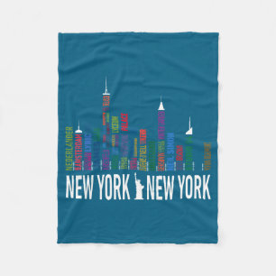 Cobertor De Velo Teatros da Broadway Nova York Skyline