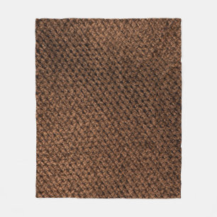 Cobertor De Velo Tecido amassado: elegância castanha escura