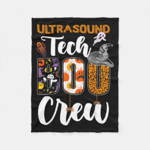 Cobertor De Velo Técnico de Ultrassom Equipe Boo Divertido Hallowee