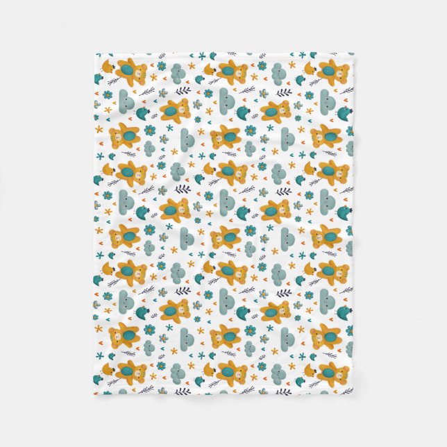 Cobertor De Velo Teddy Bear Baby Blanket (Frente)