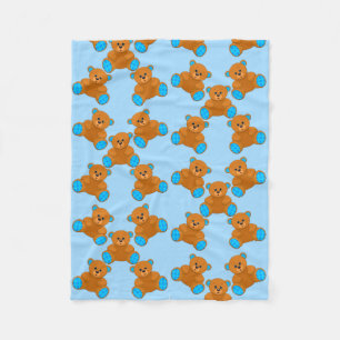 Cobertor De Velo Teddy Bears Baby Blanket