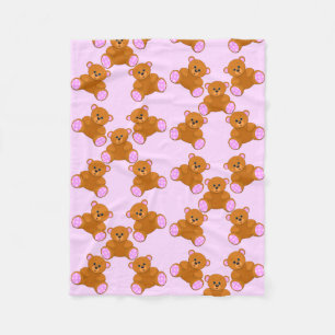 Cobertor De Velo Teddy Bears Baby Blanket