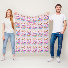 Cobertor De Velo Teddybär Wasserfarben Pastell