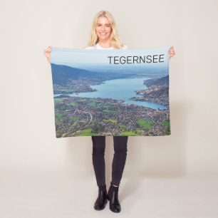 Cobertor De Velo Tegernsee Bavaria Lake Germany Panorama Souvenir