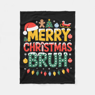 Cobertor De Velo Tema de Suéter Feio de Chapéu de Papai Noel Bruh F