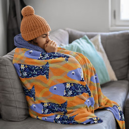 Cobertor De Velo Tema náutico dos nadadores