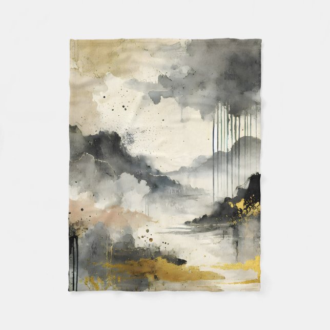 Cobertor De Velo Tempestade de ouro (Frente)