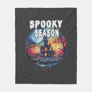 Cobertor De Velo Temporada Assustadora de Halloween